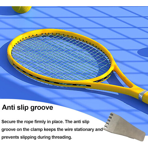 Badminton Racket Fly Clip Portable Stringing Clamp With Tips Durable Universal Compatibility Racket Stringing Machines 1