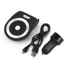 Difuzor Bluetooth auto, dispozitiv de apelare handsfree cu asistent vocal, reducere a zgomotului, pornire automată și oprire, clip magnetic pentru