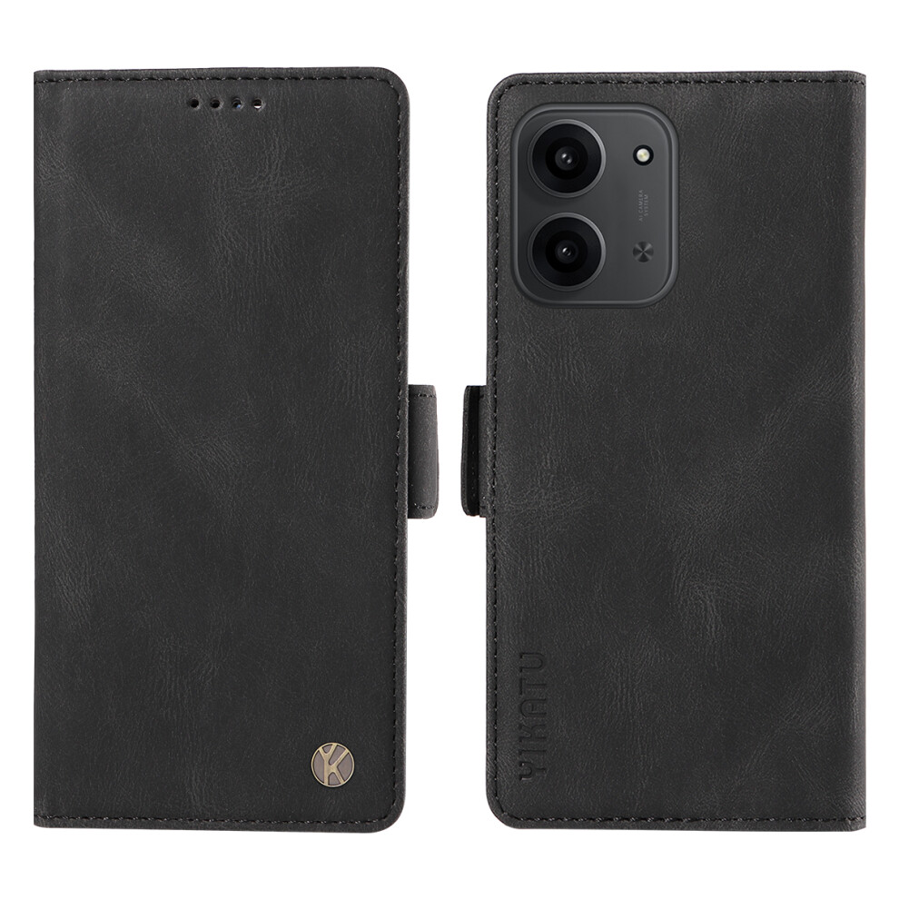 (Black) For Xiaomi Redmi 15C 4G (Global) (171Mm) / Poco C85 4G (171Mm) Leather Case Yikatu Yk-005 Skin-Touch Feeling Wallet Phone Cover Black 6914286337610