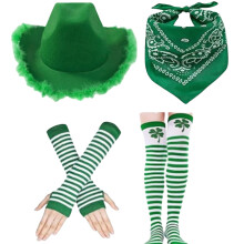 Ensemble de chapeaux luxueux en forme de trèfle, chapeau-Vert