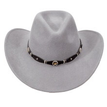 Chapeau en denim de laine unisexe, chapeau de-gris clair