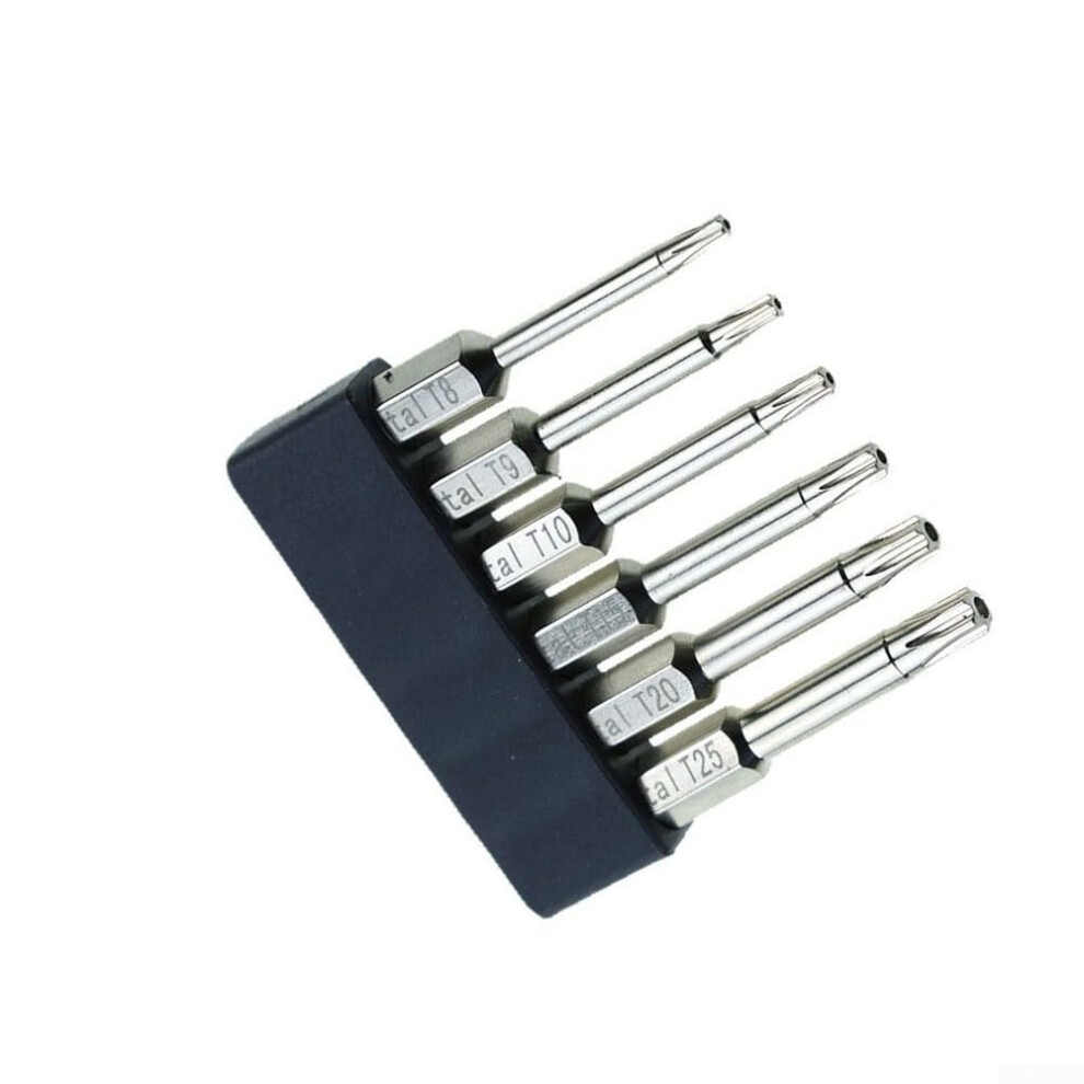 6 Piece Hexagonal Screwdriver Bit Set Alloy Steel Material Plum Blossom Design For Electric And Manual Screwdrivers 9119770981790