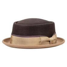 Bowknot Homburg Hat Panama Hat Cadeau pour-chameau au chocolat