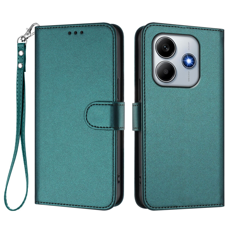 (Green) For Xiaomi Redmi Note 14 5G (China) / Xiaomi Poco M7 Pro 5G / Xiaomi Redmi Note 14 5G Leather Case Wallet Stand Phone Cover With Green 6914283409181