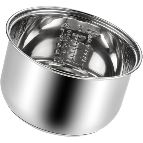 Stainless Steel Rice Cooker Insert, 3L Inner Pot, Replacement Inner Bowl, Even Heating Base,  Temperature Resistant 1