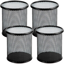 Elegant Wire Mesh Desk Pen Organizer, Military Grade Aluminum Solid Lightweight Construction For Office Home Use