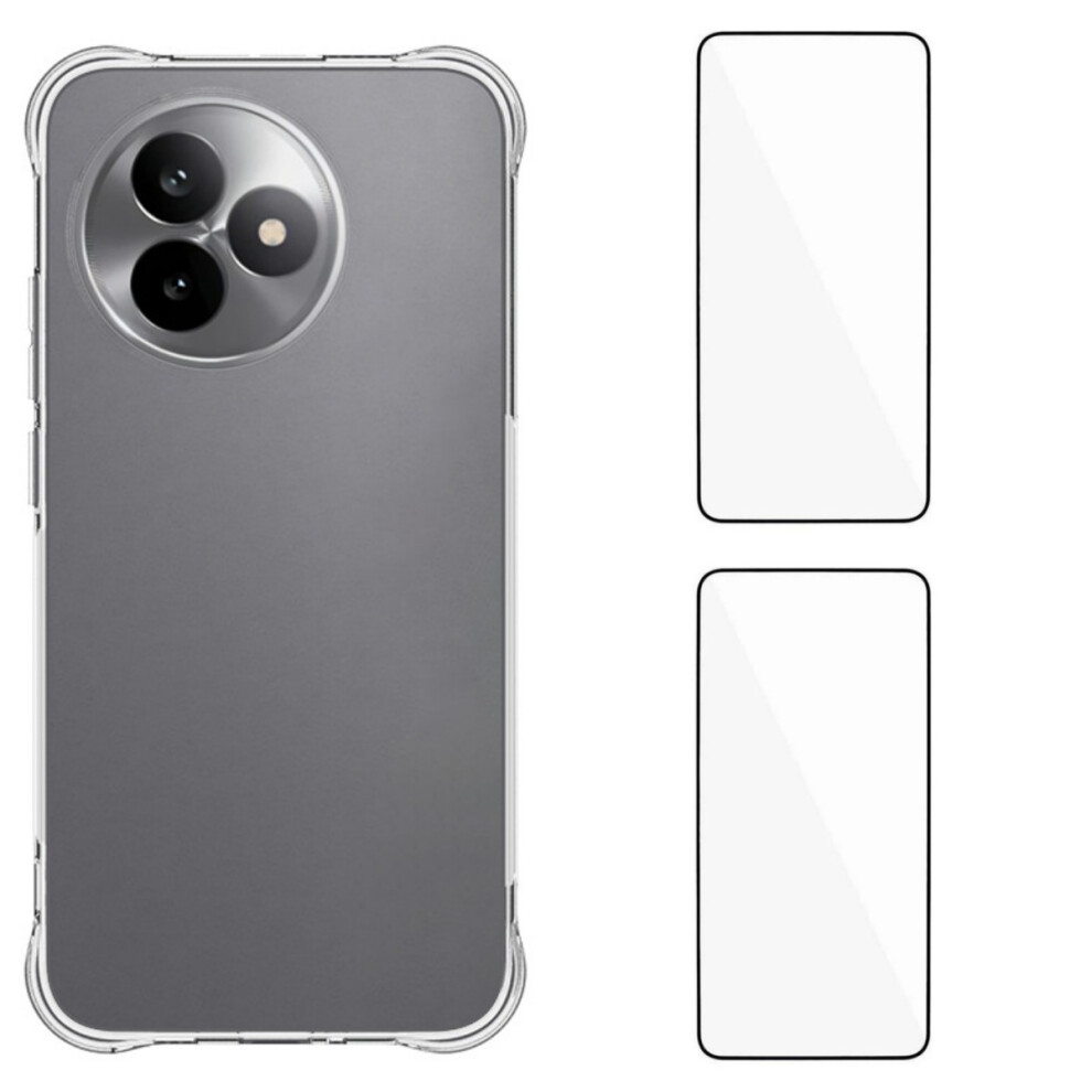 (Transparent) For Xiaomi Redmi K80 Ultra 5G Tpu Case Wanlonfeng Wl2 Series 2.0Mm Phone Cover With 2Pcs Tempered Glass Films 6914287528444