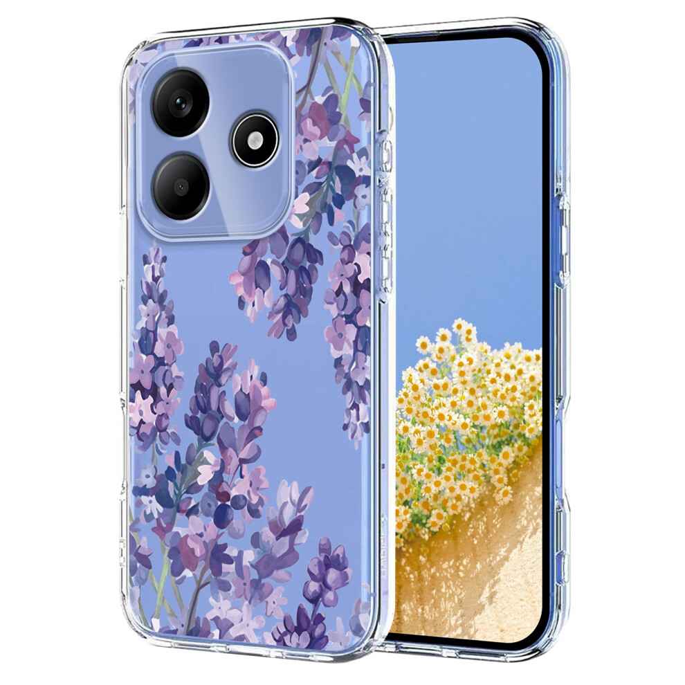(Wisteria) For Xiaomi Redmi Note 14 4G (164.84Mm) Case Butterfly Floral Pattern Printing Tpu Phone Back Cover Wisteria 6914289380453