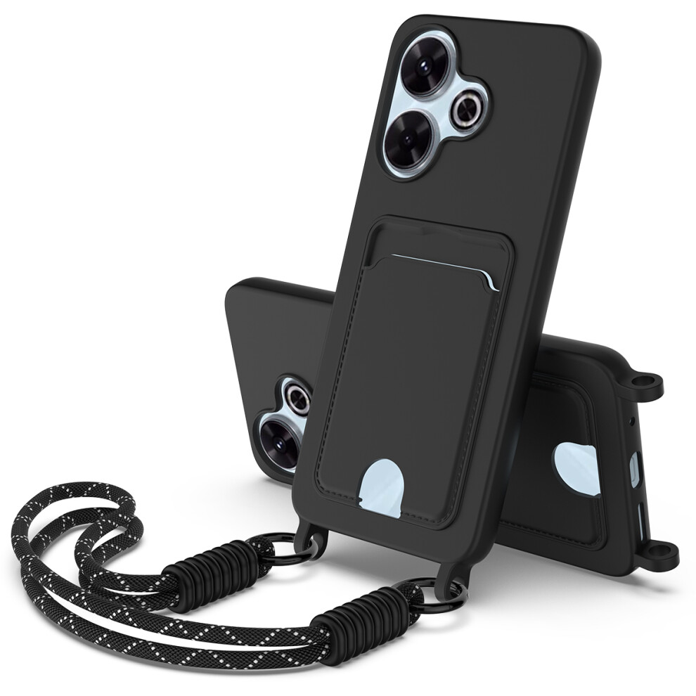 (Black) For Xiaomi Redmi 13 5G / Xiaomi Redmi Note 13R 5G / Xiaomi Poco M6 4G / Xiaomi Poco M6 Plus 5G / Xiaomi Redmi 13 4G Liquid Silico Black 6914280121253