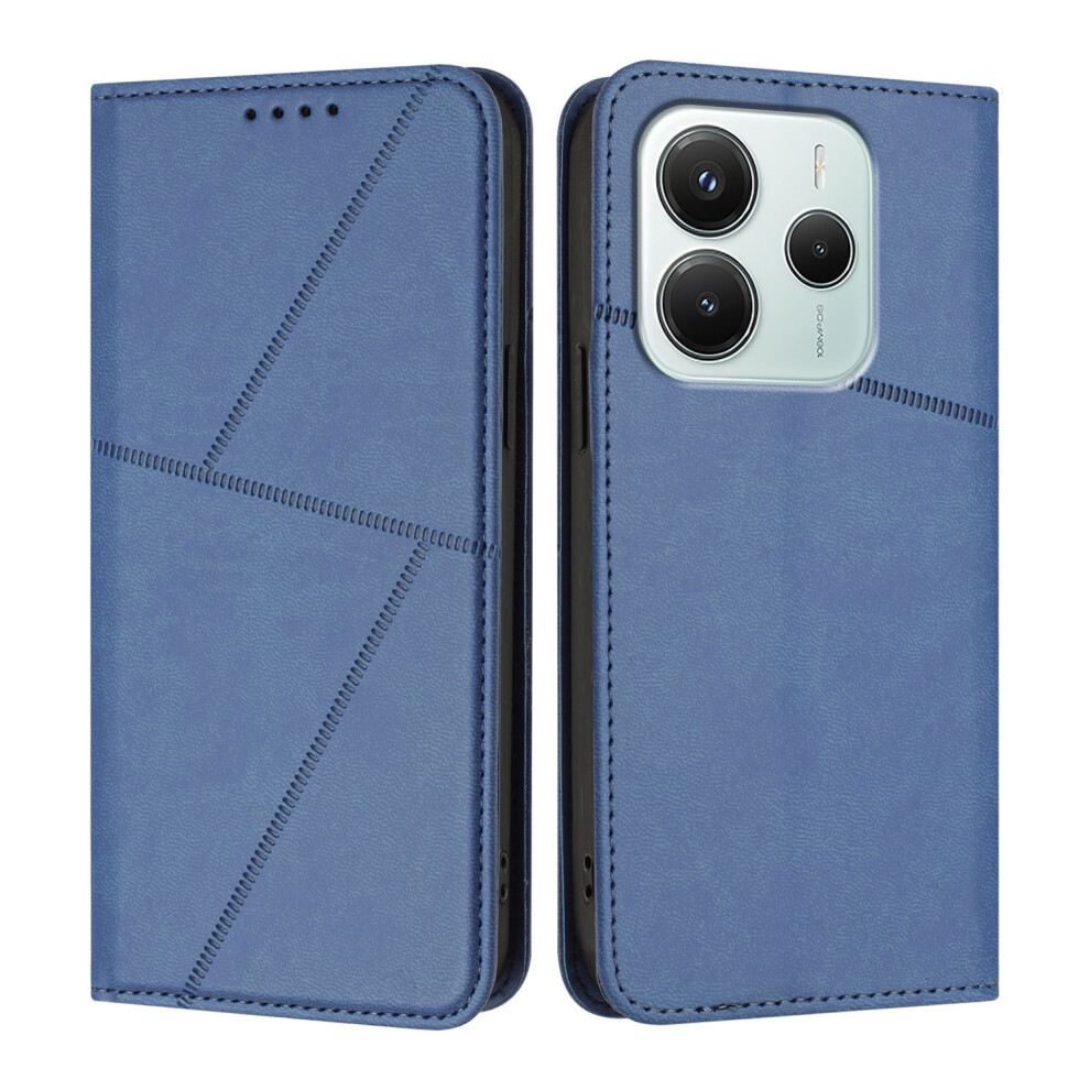 (Royal ) For Xiaomi Redmi Note 14 4G (164.84Mm) Wallet Case Magnetic Closure Leather Flip Phone Cover With Stand Blue 6914282647270