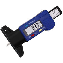 Digital Tread Depth Gauge 025.4 mm / 0.01 mm Resolution 01 Inch Caliper LCD Display Tyre Tread And Brake Pad Wear Blue
