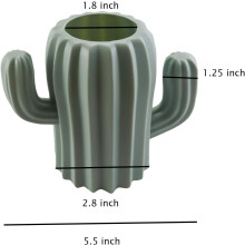 Elegante organizer da scrivania, portapenne multifunzionale a forma di cactus, regalo perfetto per studenti e impiegati, portapenne in plastica di
