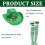 Ensemble de trèfles, chapeau, manches de bras, Bandana,-Vert 3