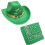 Ensemble de trèfles, chapeau, manches de bras, Bandana,-Vert 7