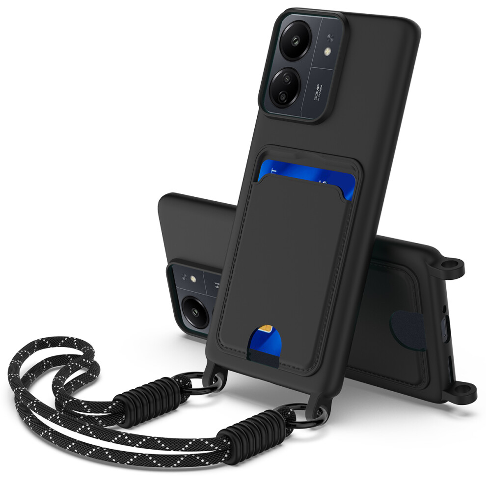(Black) For Xiaomi Poco C65 4G / Xiaomi Redmi 13C 5G / Xiaomi Redmi 13R 5G / Xiaomi Poco M6 5G / Xiaomi Redmi 13C 4G Liquid Silicone Case Black 6914282191049