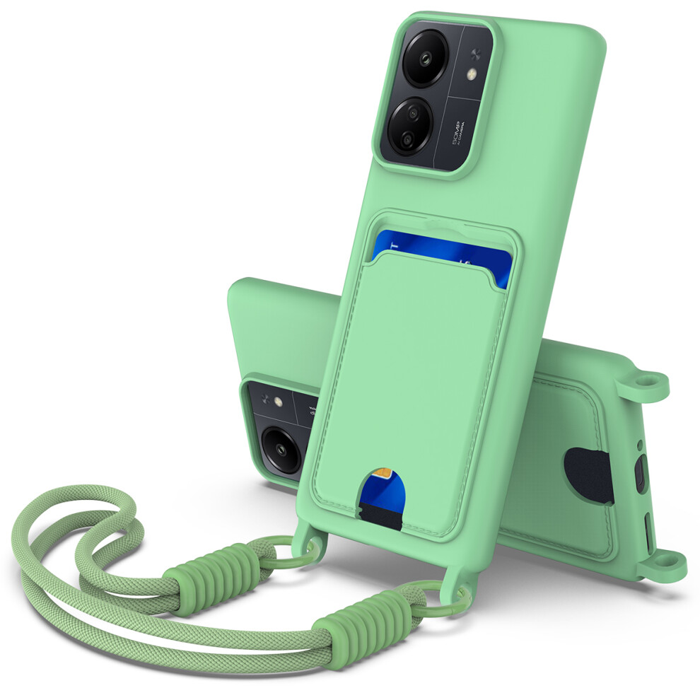 (Green) For Xiaomi Poco C65 4G / Xiaomi Redmi 13C 5G / Xiaomi Redmi 13R 5G / Xiaomi Poco M6 5G / Xiaomi Redmi 13C 4G Liquid Silicone Case Green 6914288556002