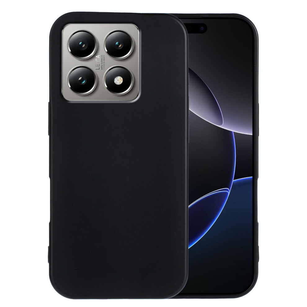 (Black) For Xiaomi 15T Tpu Case Soft Matte Anti-Fingerprint Phone Back Cover Black 6914288867351