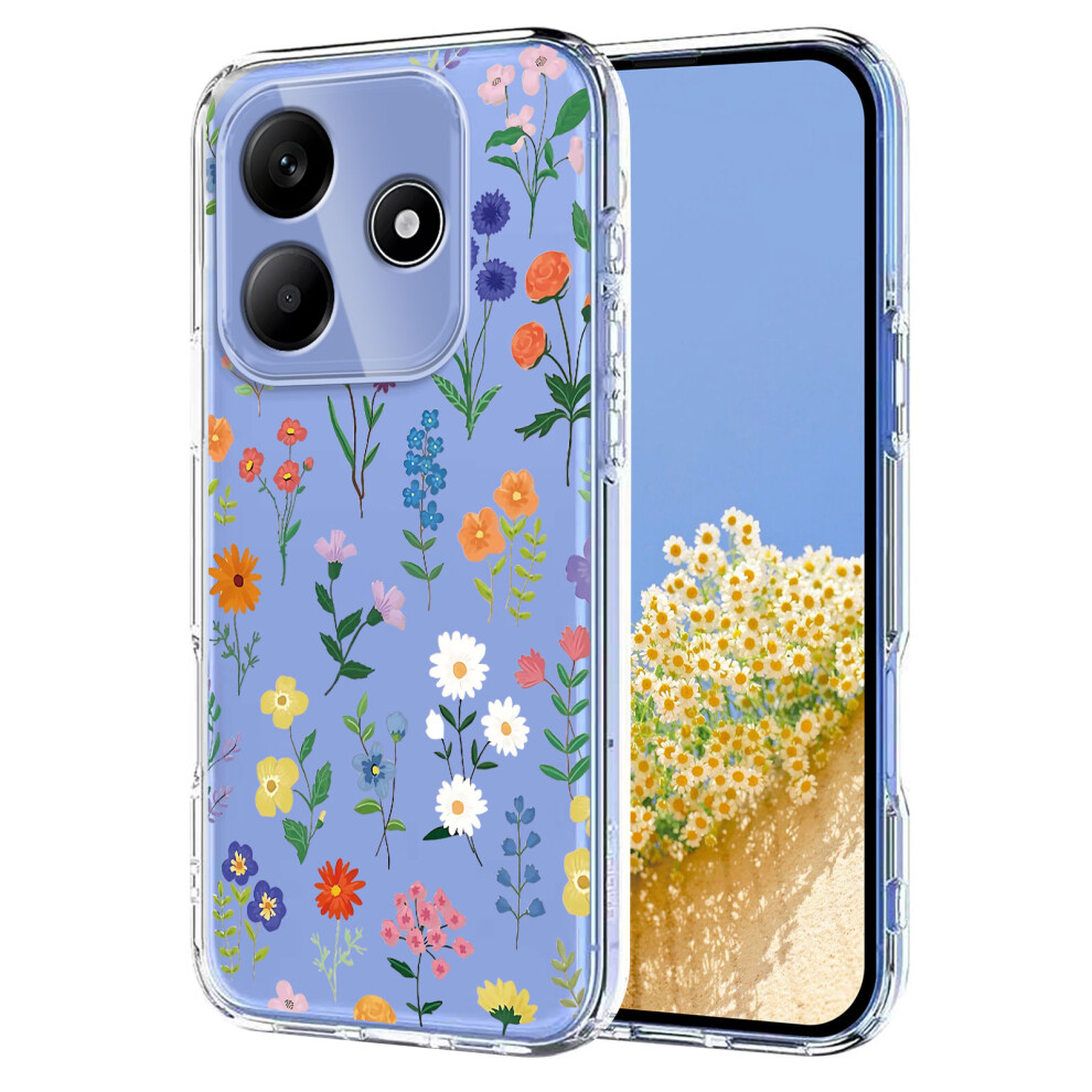 (Daisies) For Xiaomi Redmi Note 14 4G (164.84Mm) Case Butterfly Floral Pattern Printing Tpu Phone Back Cover 6914287428607
