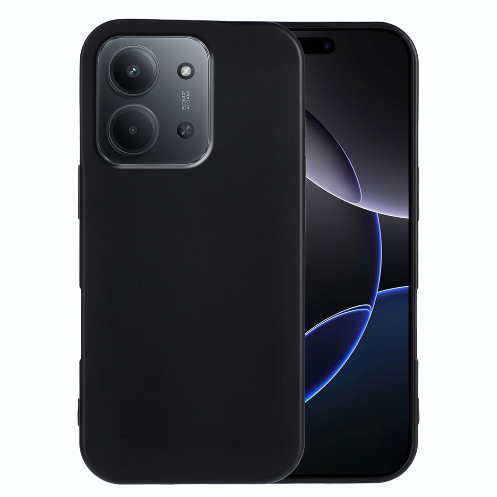 (Black) For Xiaomi Redmi 15C 4G (Eu) (173Mm) / 15C 5G (Eu) (173Mm) / Poco C85 4G (173Mm) Tpu Case Soft Matte Anti-Fingerprint Phone Back Black 6914289588194