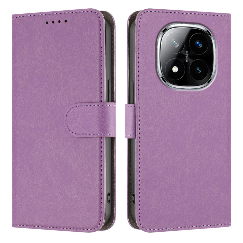 (Light ) For Xiaomi Redmi Note 14 Pro 5G / Xiaomi Redmi Note 14 Pro 4G / Xiaomi Poco X7 5G / Xiaomi Redmi Note 14 Pro+ 5G Leather Case Sol Purple 6914283927395