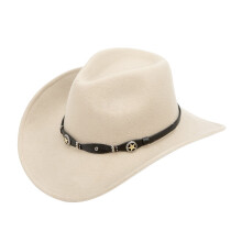 Chapeau en denim de laine unisexe, chapeau de personnalité-Kaki