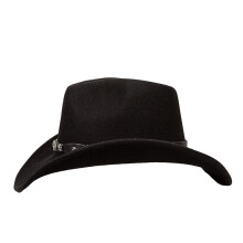 Chapeau feutré en laine élégant, chapeau de voyage, doux et-Noir