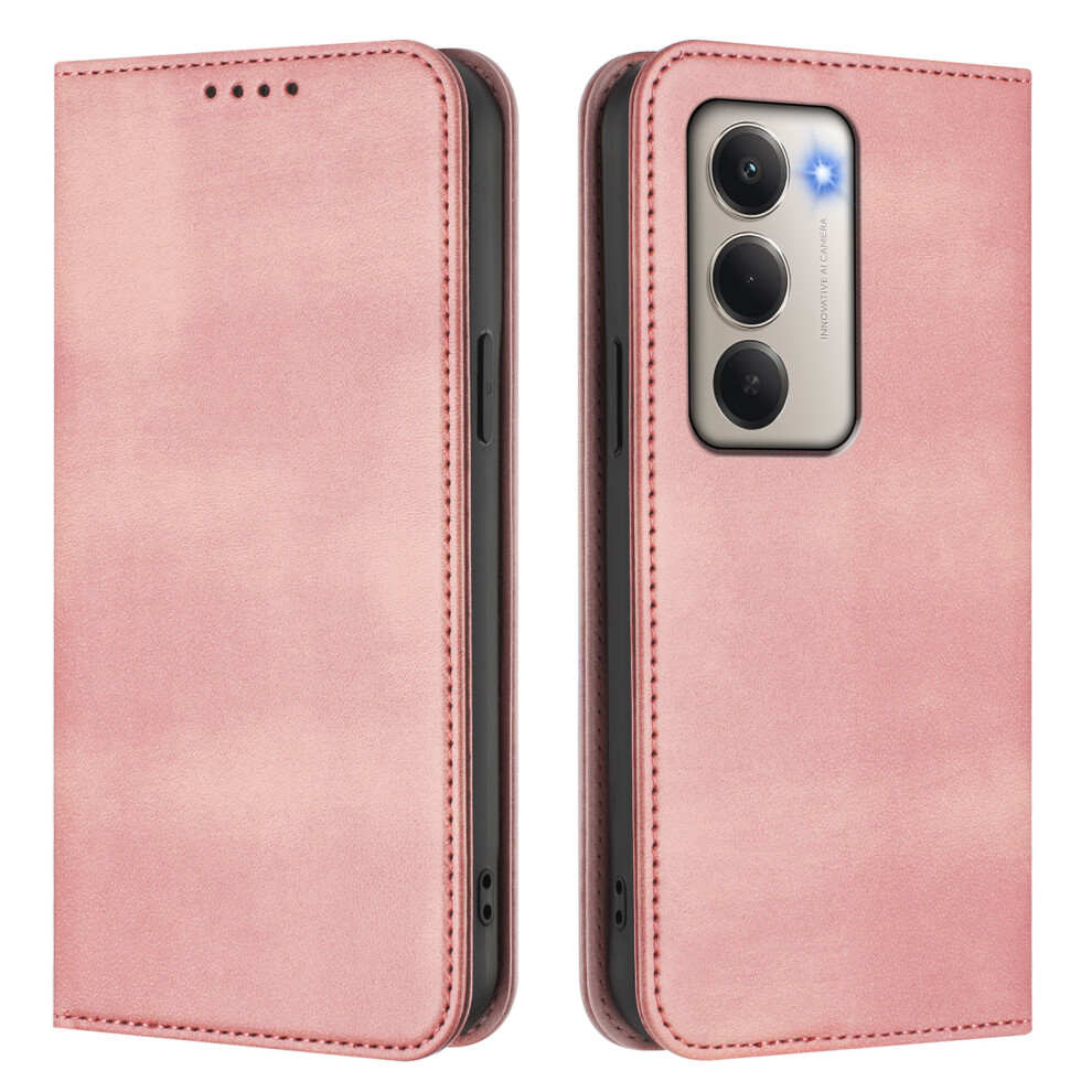 (Pink) For Xiaomi Redmi 15 5G (Global) (169Mm) Wallet Cases Retro Texture Rfid Blocking Leather Phone Cover Pink 6914287210158