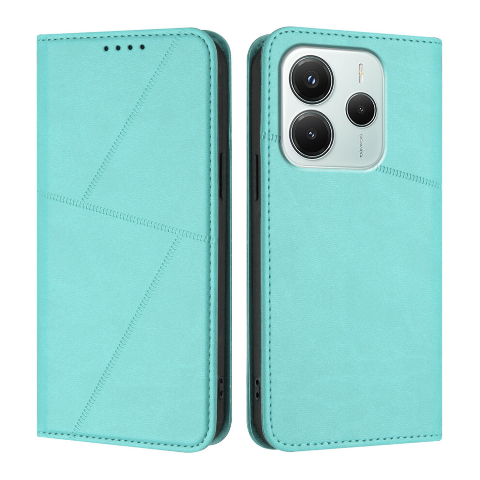 (Light ) For Xiaomi Redmi Note 14 4G (164.84Mm) Wallet Case Magnetic Closure Leather Flip Phone Cover With Stand Blue 6914289998979