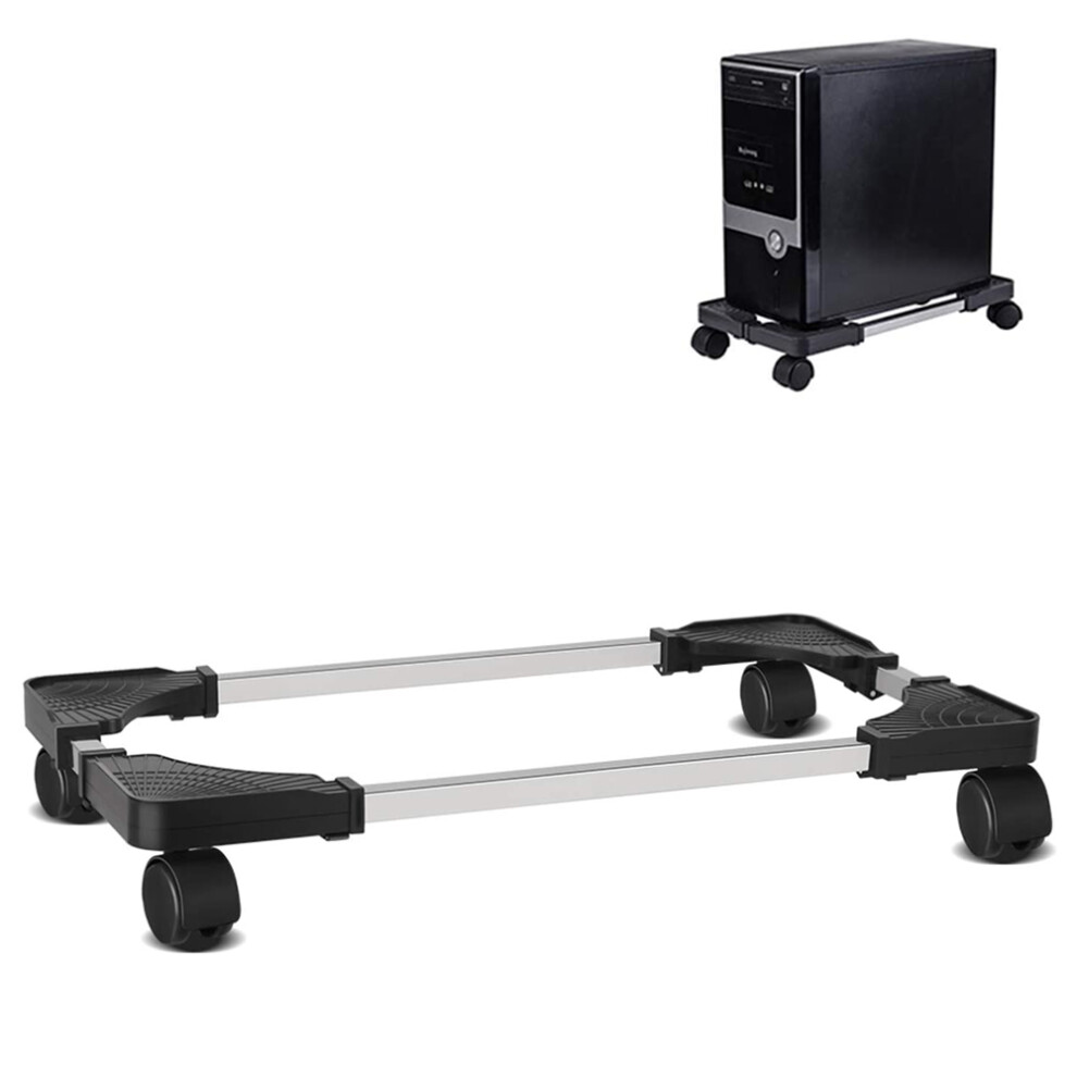 Sturdy & Ventilated Pc Tower Stand, Elevate Your Gaming Experience With Adjustable Mobile Cpu Stand For Gamers And Students, Enhancing Heat Dissipatio 9486358039267