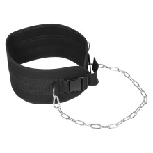 Weight Lifting Belt Chain For Strength Training Elastic Dipping Belt Pull Up Accessory Waist Thick Buckle Men Women