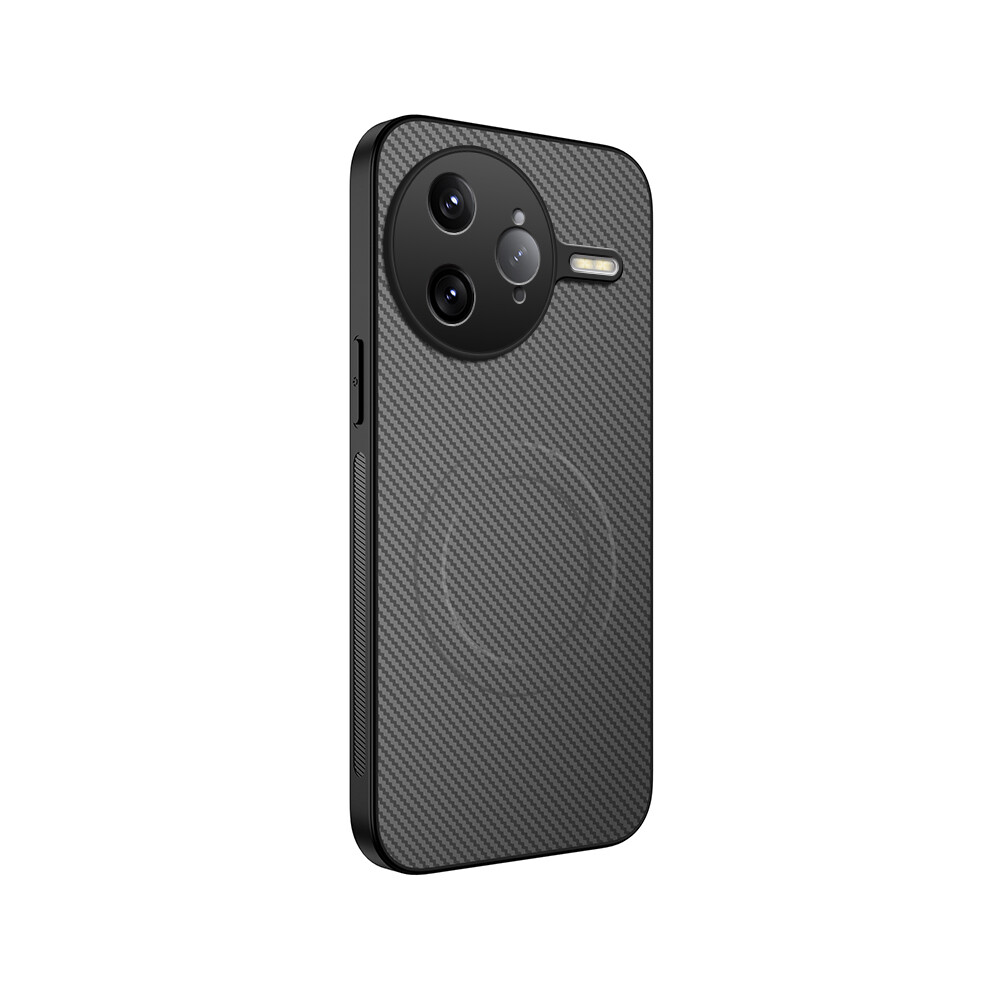 (Grey) For Xiaomi Redmi K80 Pro 5G / Xiaomi Poco F7 Ultra 5G Case Compatible With Magsafe Wanlonfeng Tq Series Carbon Fiber Texture Pc T Grey 6914284736200