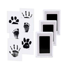 Custodisci i tuoi momenti: Kit per impronte di mani e piedi senza inchiostro, tamponi di inchiostro Clean-Touch, regalo personalizzato unisex per