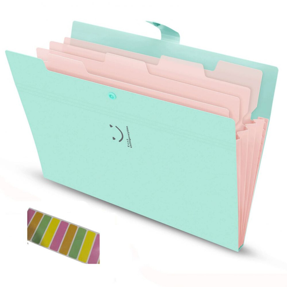 Polypropylene Expanding File Folder, Portable Document Organizer, Robust Construction For A4 Letter Size Documents, Secure Snap Closure, Privacy Prote 9486358040355