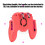 Controle para jogos mobile com joystick, controle remoto, teclas de mira e disparo para celulares de até 6,5 polegadas, design ergonômico com 8
