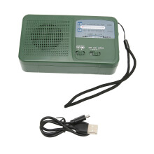 Rádio portátil: Rádio de bolso AM/FM de alta qualidade com alto-falante embutido de graves potentes, ideal para situações de emergência e