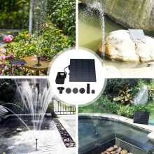 Pompa ad energia solare per uso esterno, fontana solare ecologica con pannello da 1,8 W e cavo da 3 m, pompa solare con motore brushless per