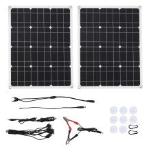 Vedlikeholdsfritt batteri, værbestandig og slitesterk design, solcellelader designet for bil- og utendørselektronikk, 20W12V solcellepanel