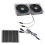 Kit de ventilation solaire double extracteur, système de ventilation solaire 100 W 12 V avec conception étanche, solution de refroidissement 1