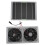 Kit de ventilation solaire double extracteur, système de ventilation solaire 100 W 12 V avec conception étanche, solution de refroidissement 7