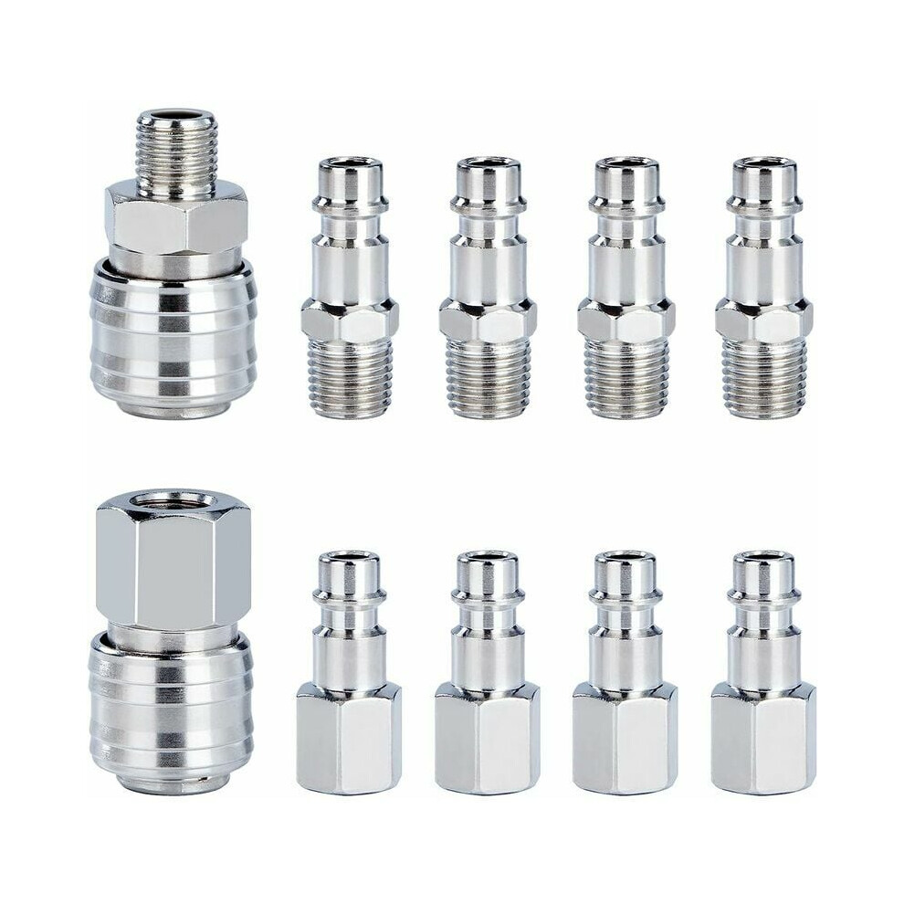 Durable Solid Steel Construction Quick Coupler, Heavy Duty For Pneumatic Tools And Air Compressors 9198585258020