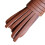 Natural Leather Cord 10.93yard 3mm Flat Leather-Deep Coffee 4