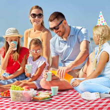 Piknikteppe for utendørs bruk, vanntett sandtett sammenleggbar matte med premium materiale, lett bærbart strandteppe for camping, fotturer og