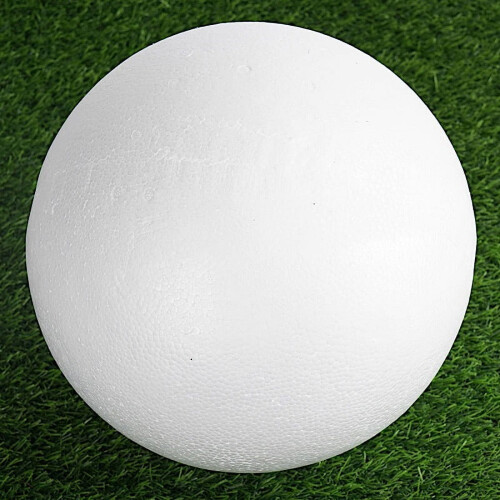 Foam Balls for Crafts, Solid Polystyrene Spheres for DIY Projects, Customizable Smooth Design Fillable Craft Sphere with Equator and Pole Markings,