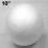 Foam Balls for Crafts, Solid Polystyrene Spheres for DIY Projects, Customizable Smooth Design Fillable Craft Sphere with Equator and Pole Markings, 3