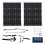 Εύκαμπτοι ηλιακοί συλλέκτες Monocrystalline80W υψηλής απόδοσης ηλιακοί συλλέκτες With60A 1