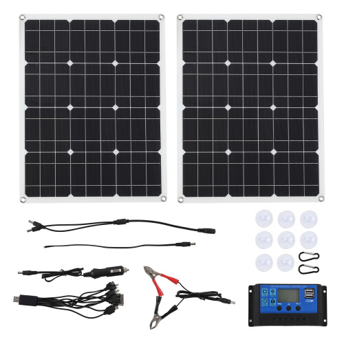 Εύκαμπτοι ηλιακοί συλλέκτες Monocrystalline80W υψηλής απόδοσης ηλιακοί συλλέκτες With60A