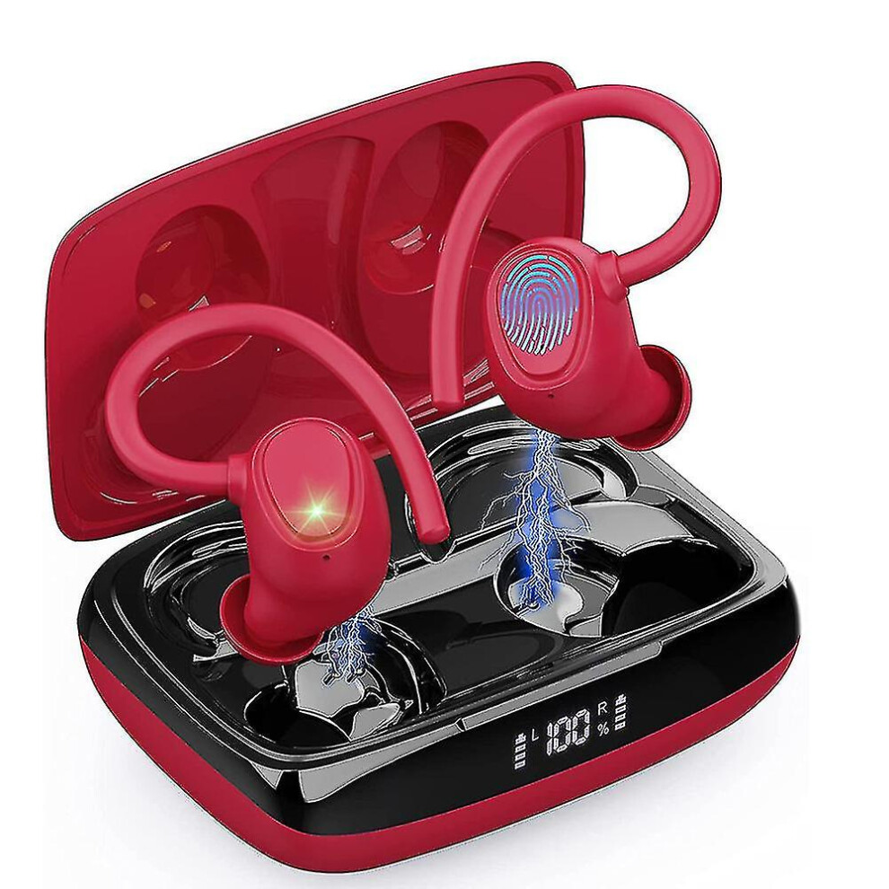 Bluetooth 5.3 Wireless Earbuds, Edition For Fitness Fanatics, 8 Hours Playtime With Sensitive Touch Controls, Good Quality, Good Quality, Durable Red 9420858013150