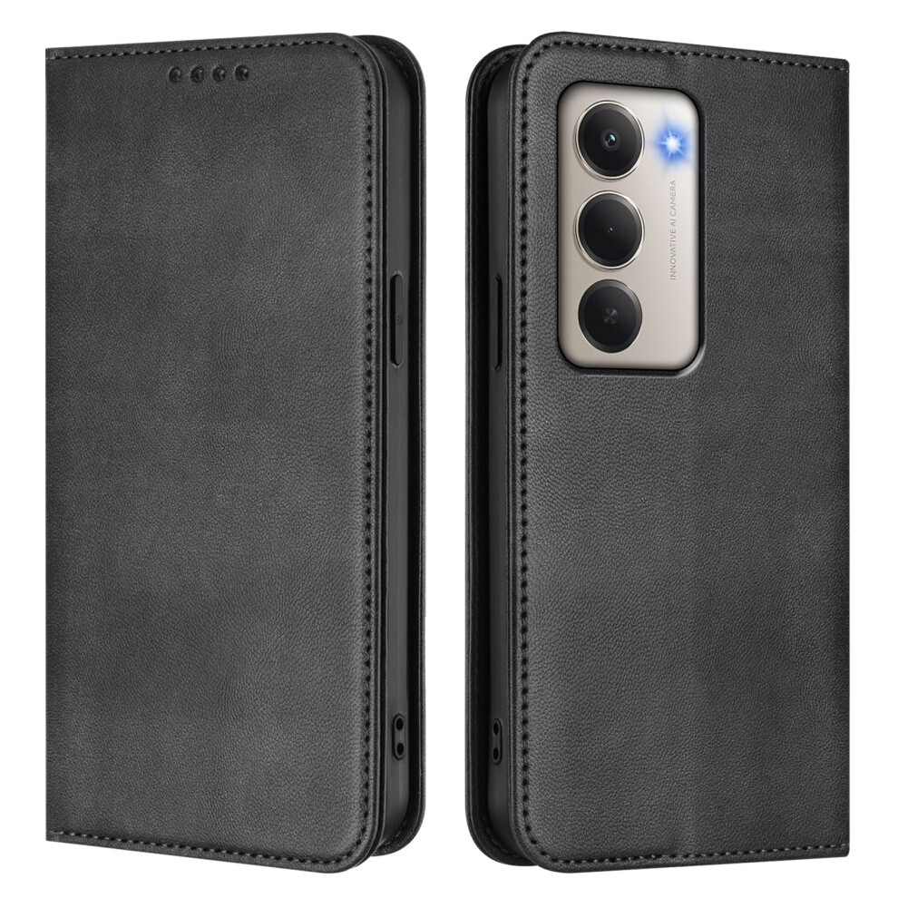 (Black) For Xiaomi Redmi 15 5G (Global) (169Mm) Wallet Cases Retro Texture Rfid Blocking Leather Phone Cover Black 6914289741537