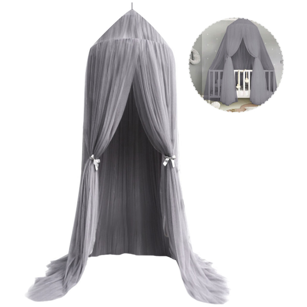 Dreamy Kids Canopy With Shading Protection, Soft Mosquito Net For Beds, Breathable Bed Curtain Featuring Shelf Brackets Ideal For Princess Decor And S