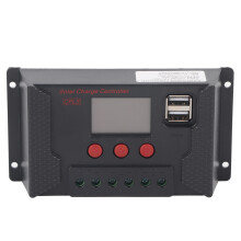 Controlador regulador de panel solar de 40 A con múltiples funciones de protección para baterías de 12 V/24 V con reconocimiento automático,